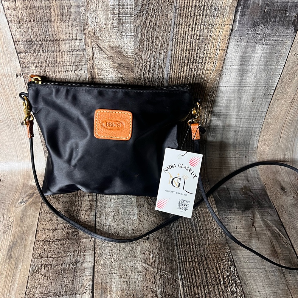 Bric's  Black Crossbody Bag Sleek Design